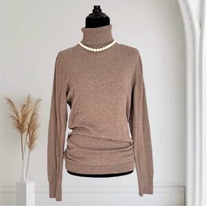 Gap Heather Brown Turtleneck Sweater